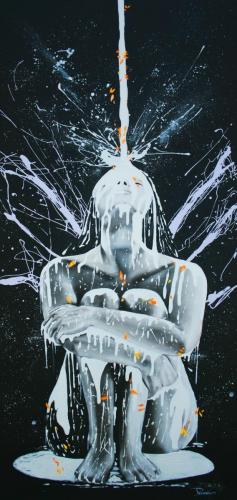'Eternal Bliss' - 24x54 in. | Mixed media on canvas.